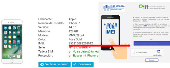 Consulta IMEI